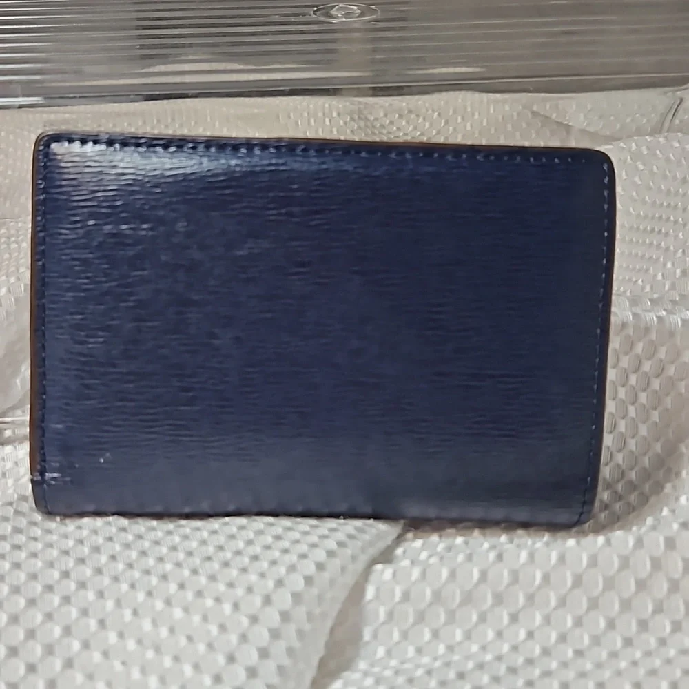 LAUREN RALPH LAUREN NAVY CARD CASE WALLET FOR WOMEN - Picture 2 of 11